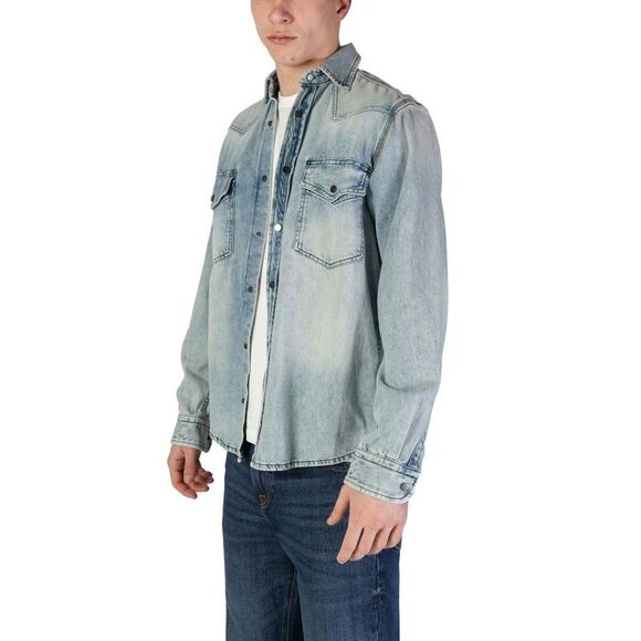 Hugo Boss Light Blue Denim Men's Shirt - Picture 4 of 4